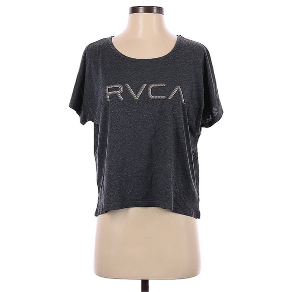 RVCA Short Sleeve Crop T-Shirt l SIZE S - Picture 1 of 3